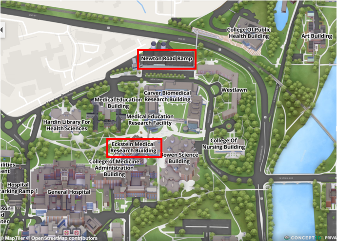Map of Proteomics Facility Location